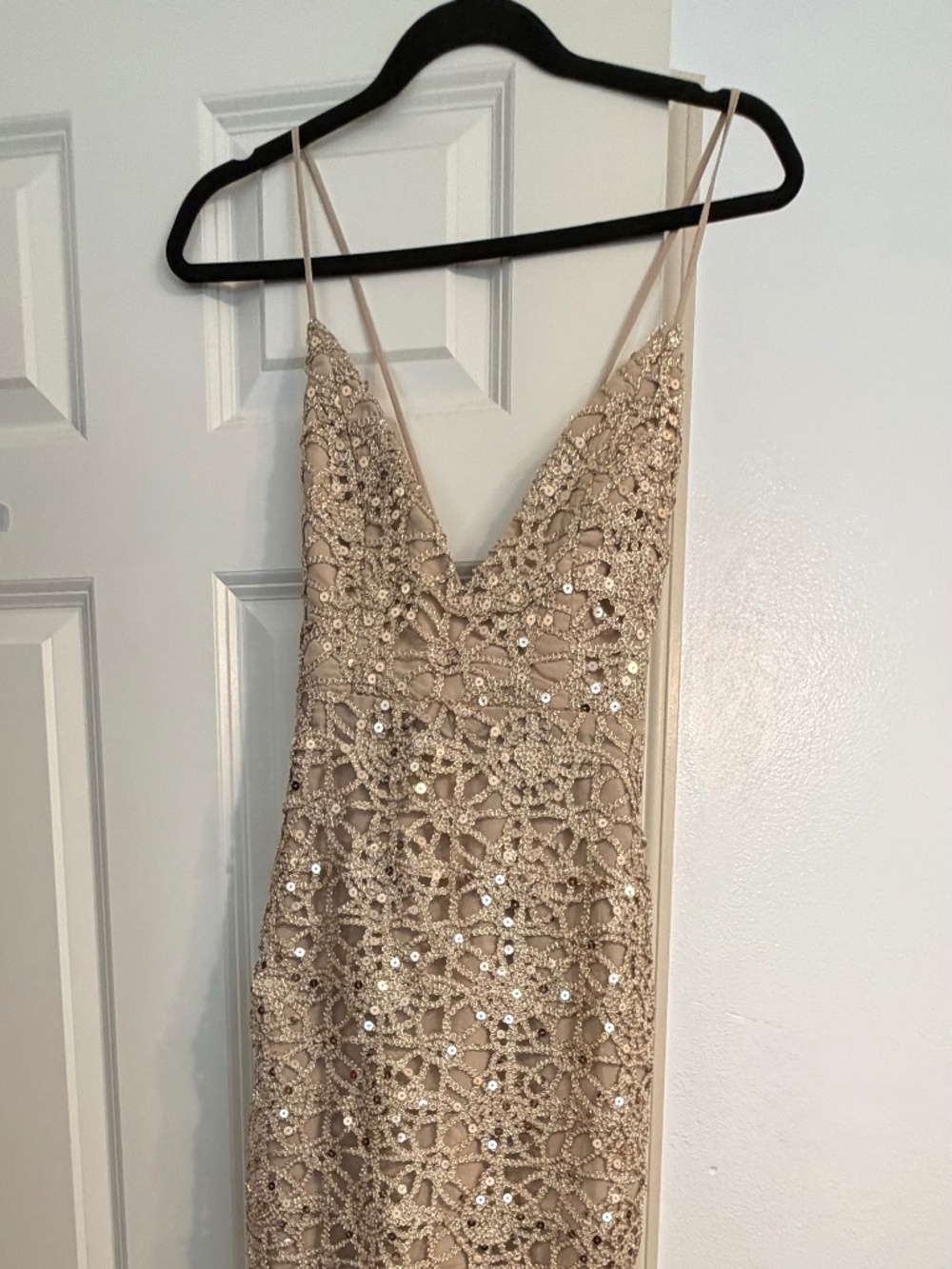 Long bedazzled dress